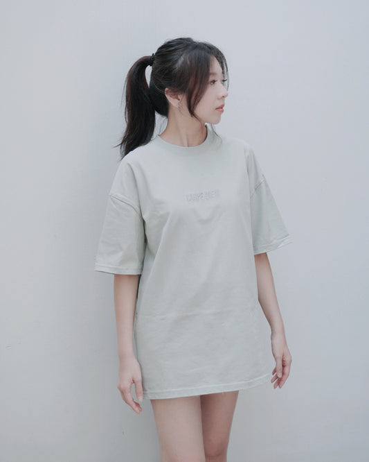 CARPE DIEM Oversized Tee — Sage Green