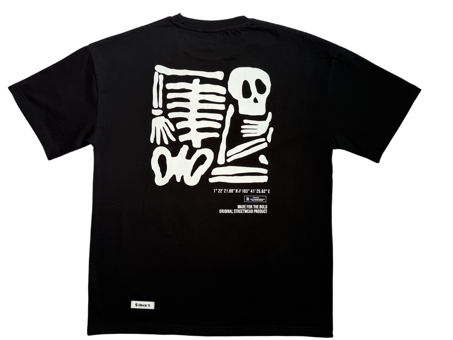 MEMENTO MORI Oversized Tee — Black