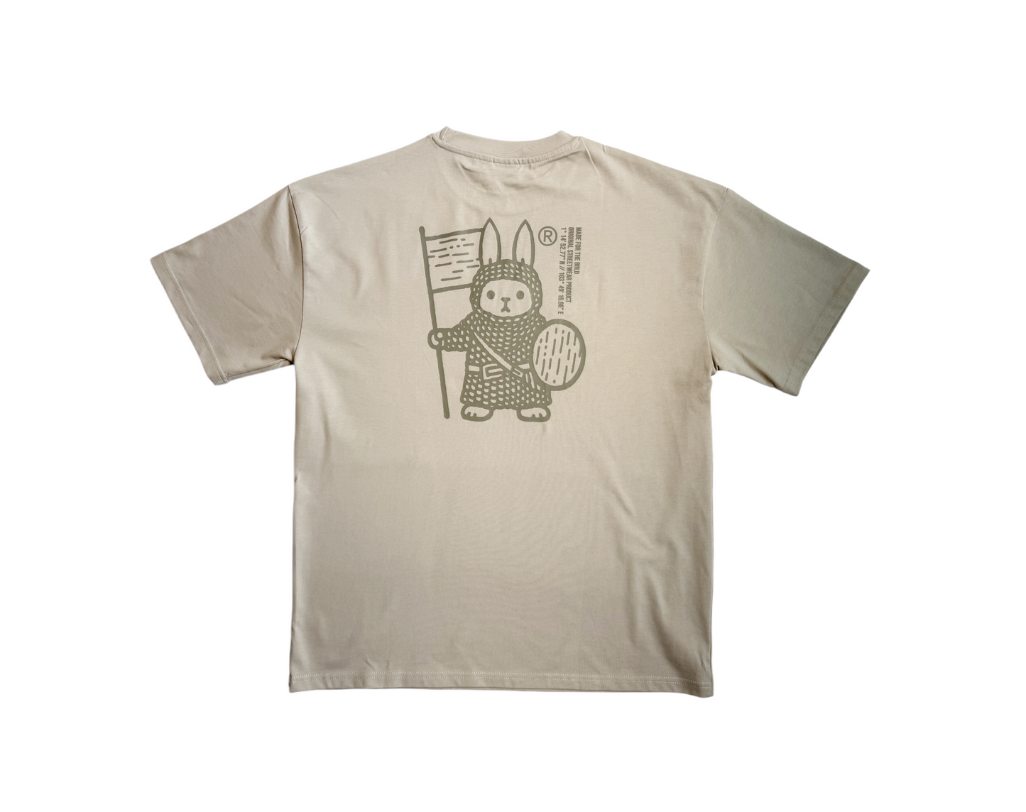 PEACE Oversized Tee — SandStone