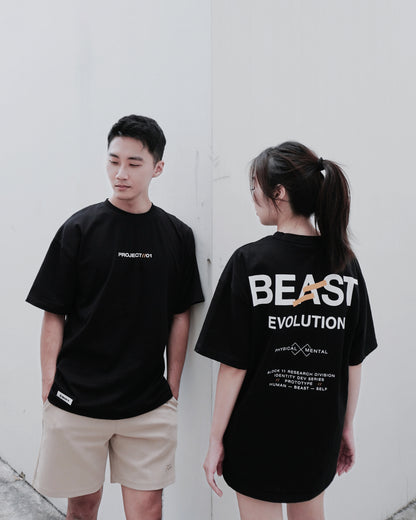 BEAST Oversized Tee — Black