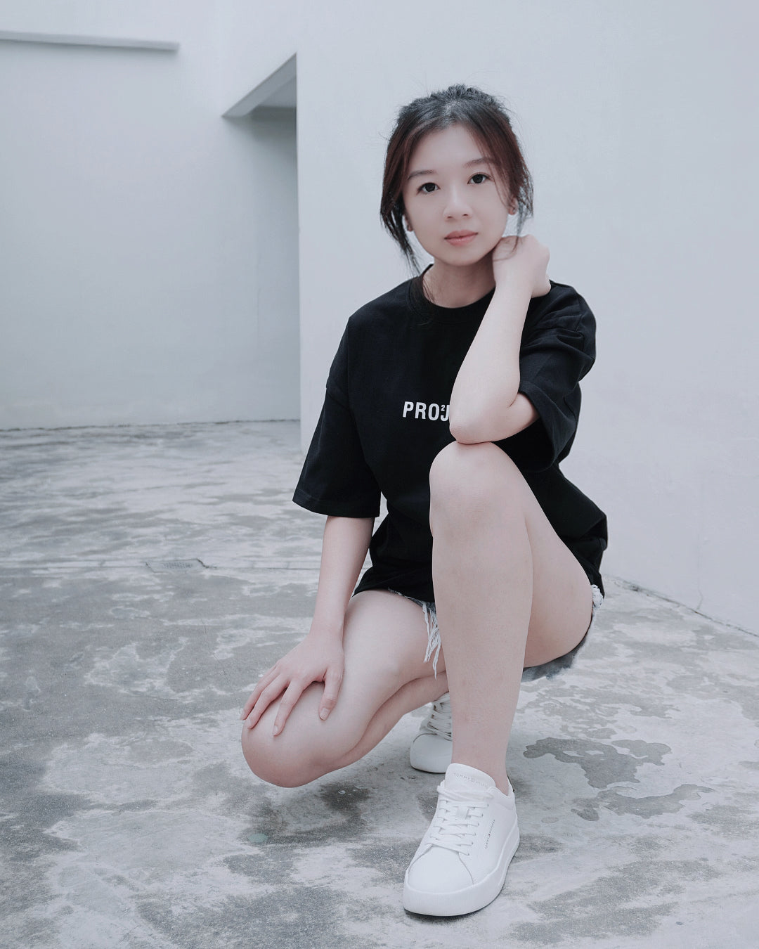 BREATHE Oversized Tee — Black