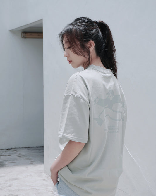 CARPE DIEM Oversized Tee — Sage Green