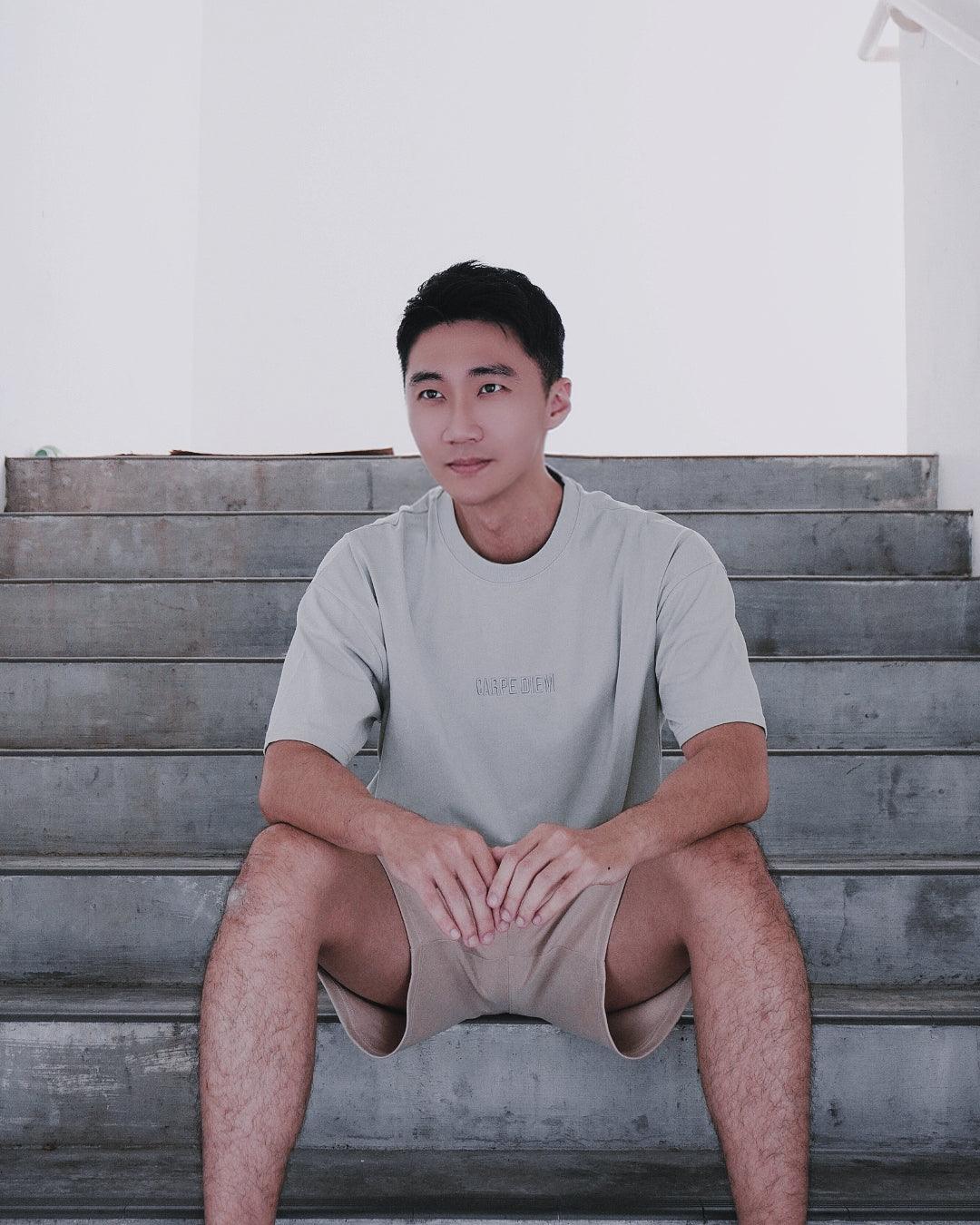 CARPE DIEM Oversized Tee — Sage Green
