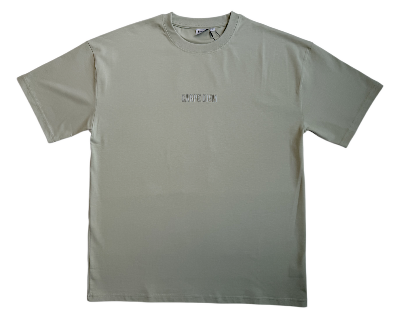 CARPE DIEM Oversized Tee — Sage Green