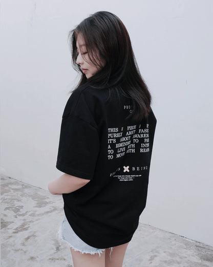 IKIGAI Oversized Tee — Black