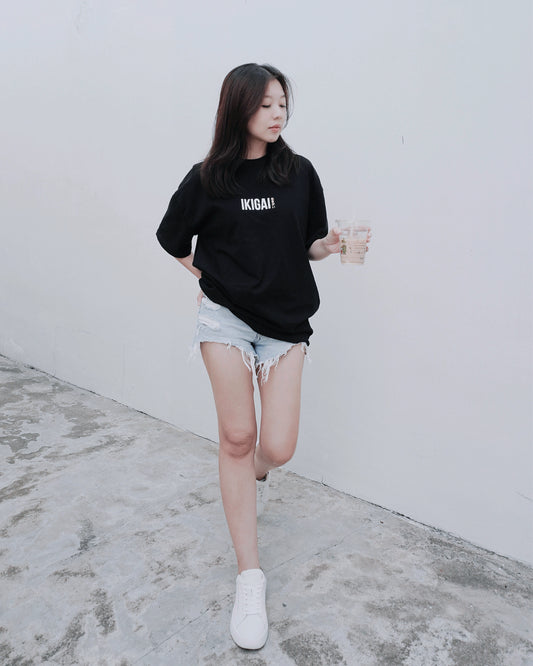 IKIGAI Oversized Tee — Black