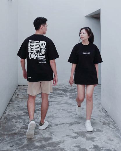 MEMENTO MORI Oversized Tee — Black
