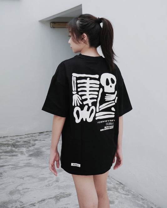 MEMENTO MORI Oversized Tee — Black