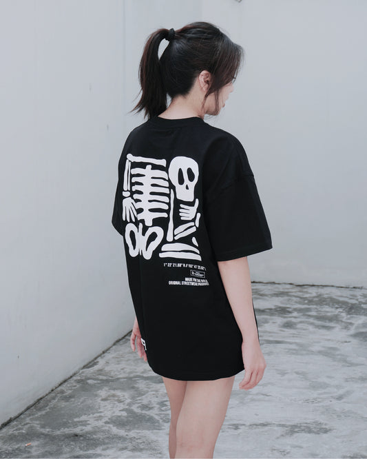 MEMENTO MORI Oversized Tee — Black