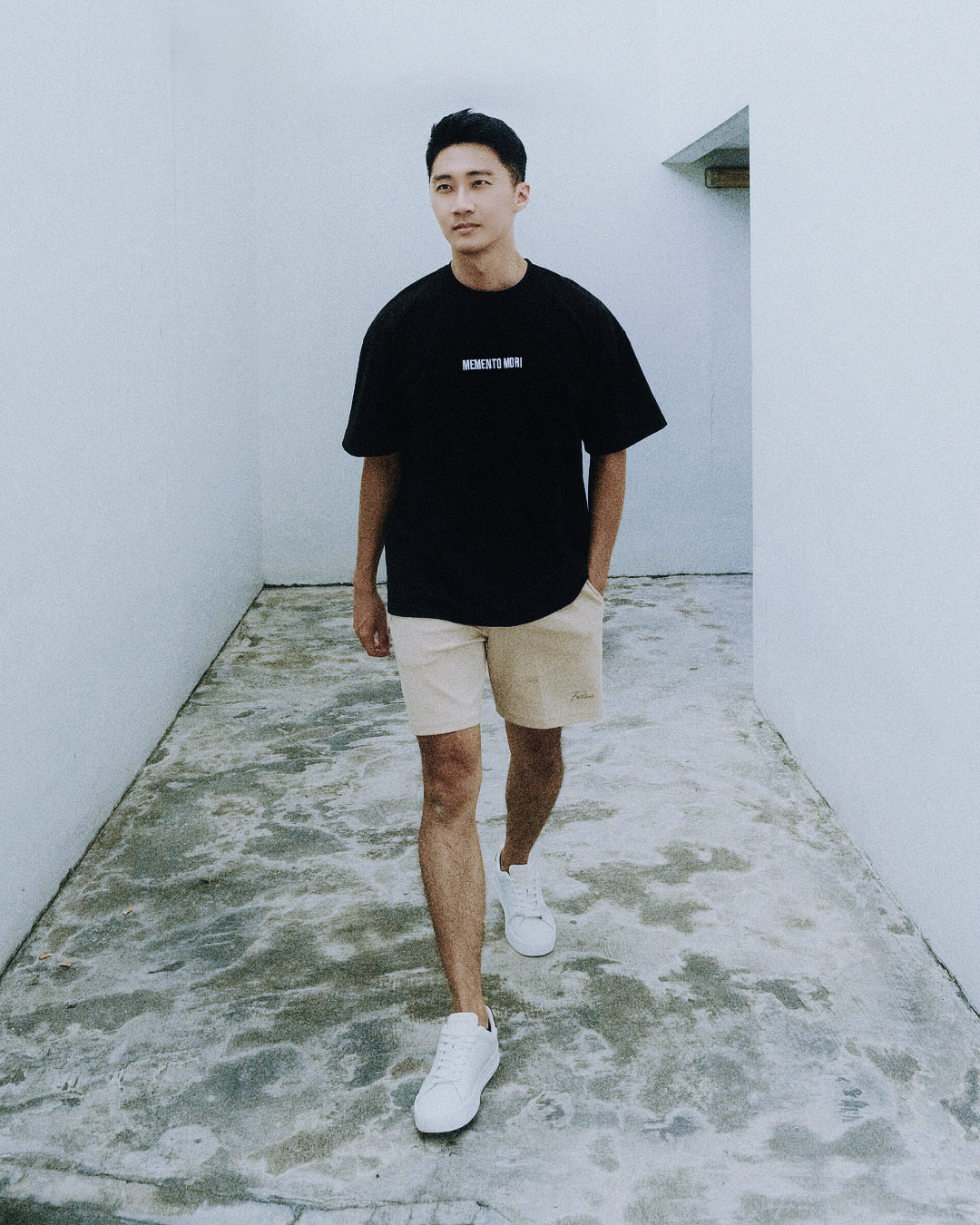 MEMENTO MORI Oversized Tee — Black