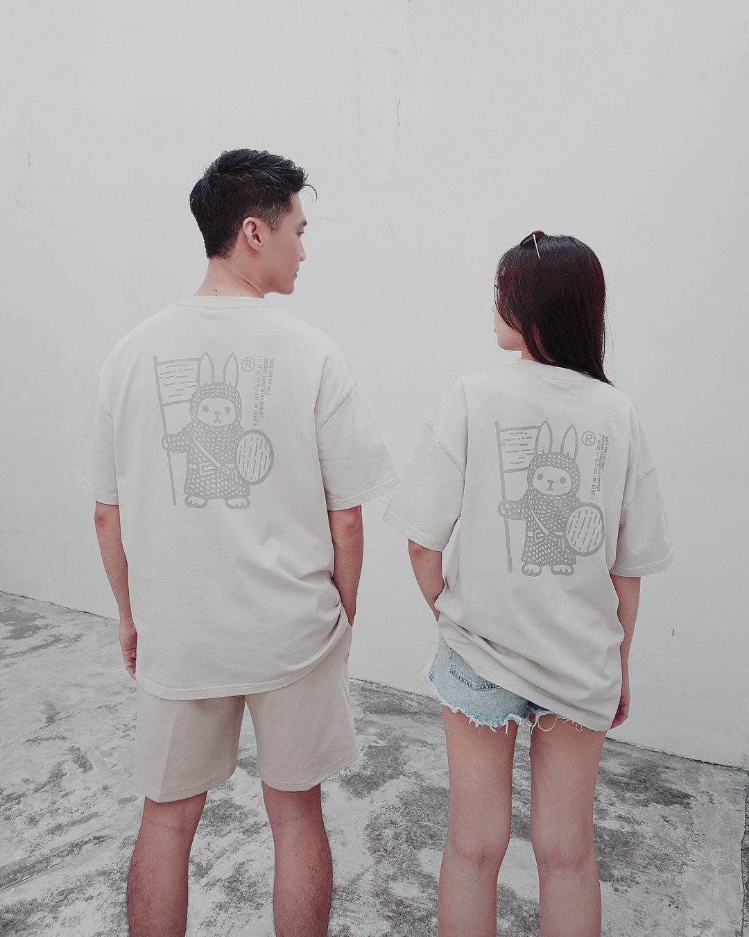 PEACE Oversized Tee — SandStone