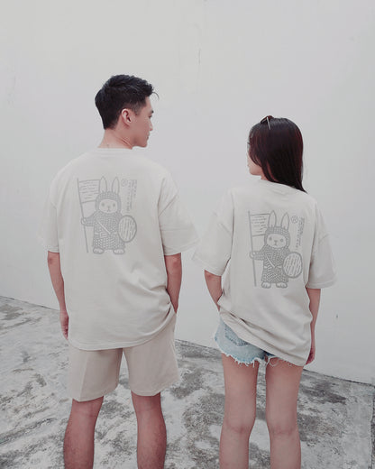 PEACE Oversized Tee — SandStone