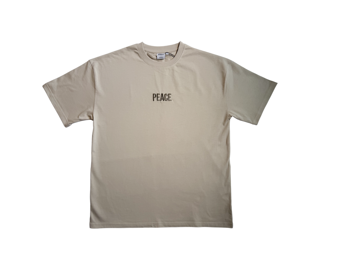 PEACE Oversized Tee — SandStone